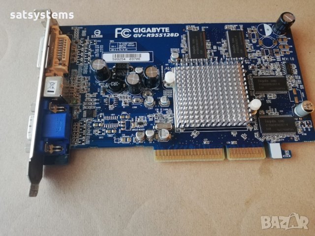 Видео карта ATi Radeon Gigabyte R9550 128MB DDR 128bit AGP, снимка 1 - Видеокарти - 34169499
