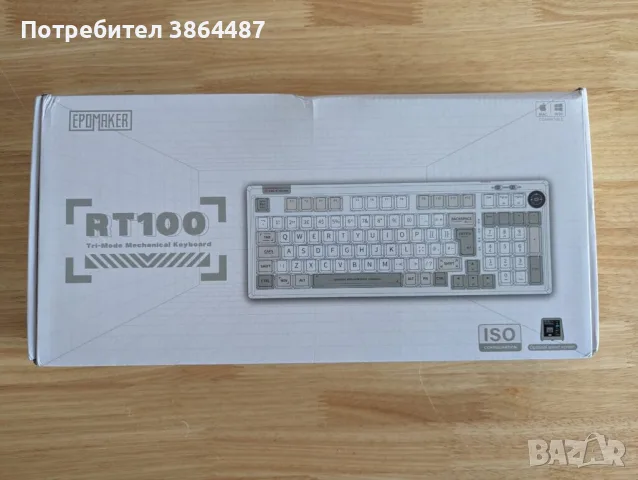 EPOMAKER RT100 Mechanical Keyboard – Wireless / Bluetooth / RGB / Hot-Swap / Smart Screen