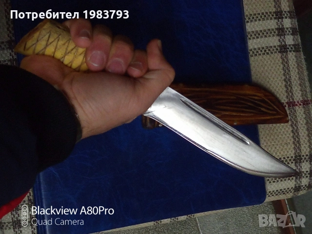 Стар майсторски нож!, снимка 5 - Ножове - 53274541