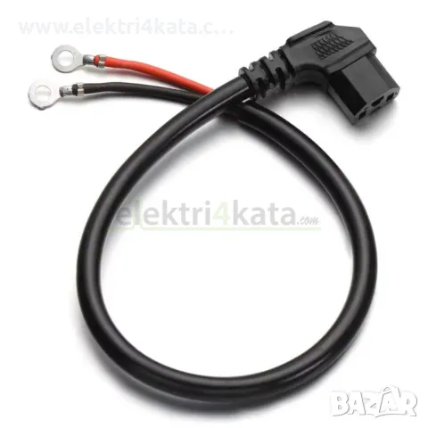 Кабел с конектор за батерия на електрически скутер (T-type 90°)