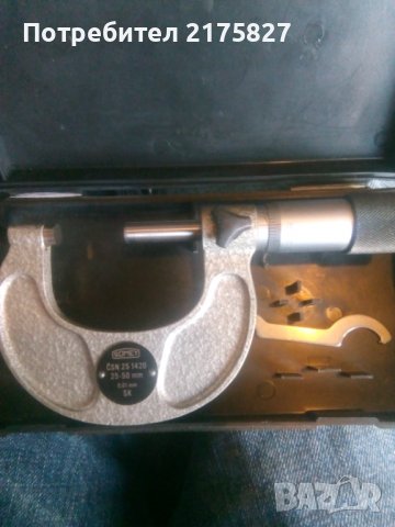 Чешки микрометър Somet,с обхват 25-50 мм, снимка 4 - Стругове - 40092861