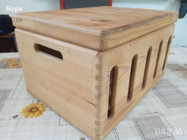 Стар немски дървен сандък, снимка 5 - Декорация за дома - 41240778