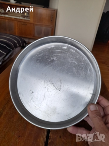 Стара алуминиева тава за пици , снимка 4 - Други ценни предмети - 52238383