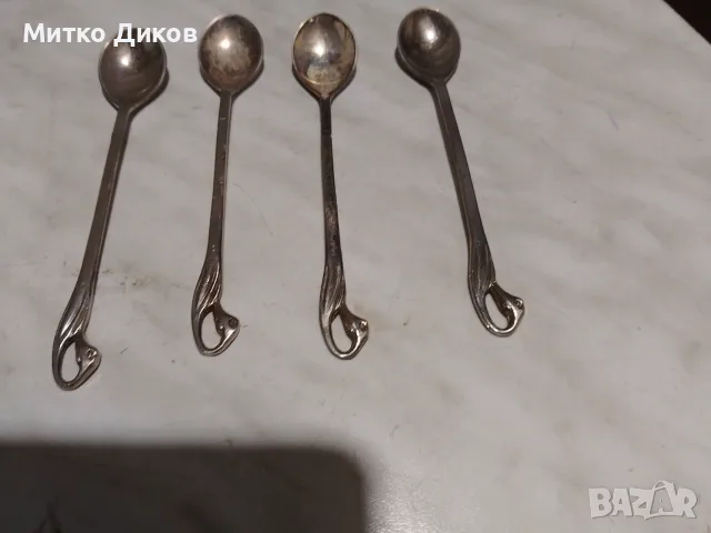 Лъжички френски винтидж посребрени 125 мм, снимка 2 - Прибори за хранене, готвене и сервиране - 56180876