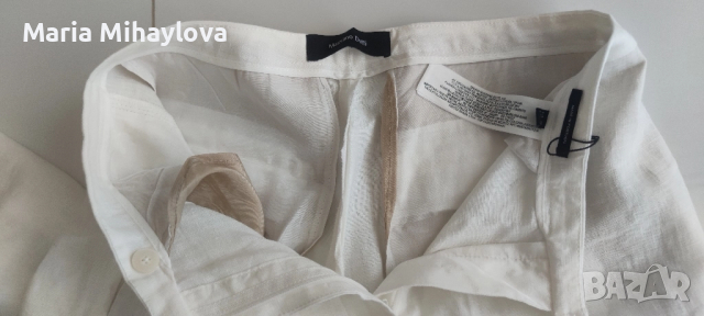 Massimo Dutti ленен панталон, снимка 3 - Панталони - 52287912