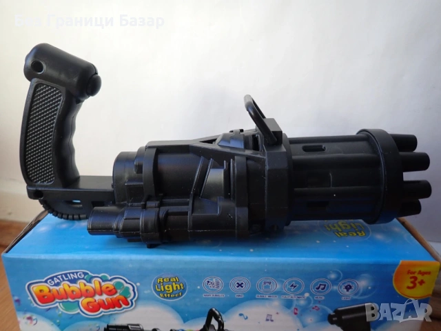 Нов Автоматичен пистолет за балончета Машина за сапунени мехурчета деца играчка, снимка 2 - Други - 53734134