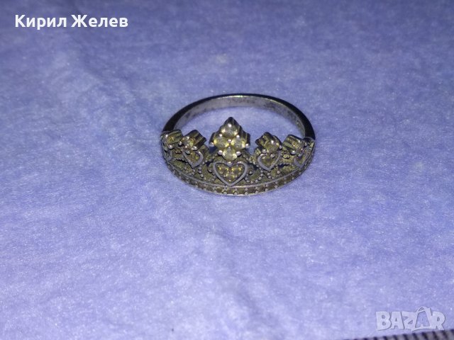 ИЗЯЩЕН ДИАМАНТЕН СРЕБЪРЕН ФЕШЪН АРТ ПРЪСТЕН СРЕБРО 925 с ИСКРЯЩИ ЮВЕЛИРНО ФАСЕТИРАНИ КАМЪНИ 40507, снимка 16 - Пръстени - 42614195