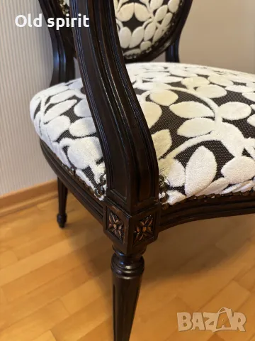 Антикварно кресло, изработено в периода 1910-1920 г. , снимка 5 - Антикварни и старинни предмети - 48270164