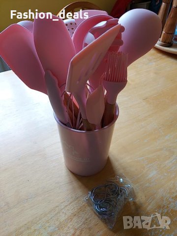 Нови 24 броя силиконови кухненски прибори за готвене печене кухня дом, снимка 8 - Други стоки за дома - 41573510