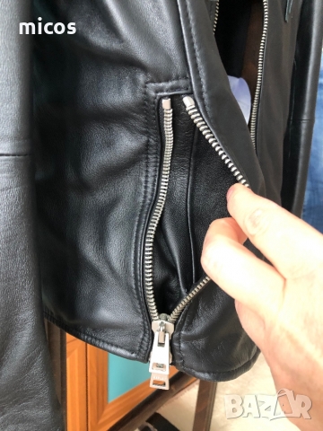 395 лв до 30.11!Replay,марково оригинално естествена кожа яке, снимка 15 - Якета - 36070060