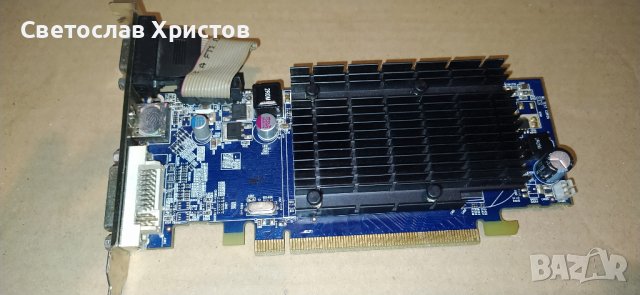 Продавам видео карта AMD Sapphire HD4350 512MB DDR2 64bit VGA DVI HDMI LP PCI-E, снимка 1 - Видеокарти - 41019788