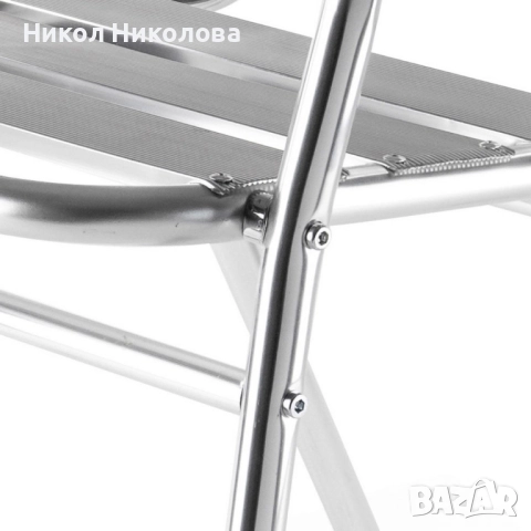 Алуминиев стол Muhler, снимка 2 - Столове - 52397762