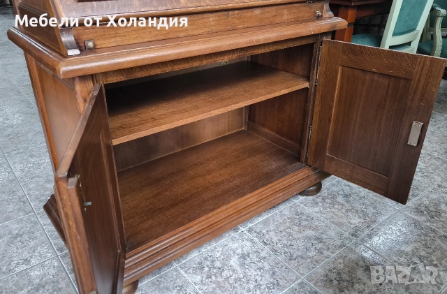 Голям дъбов секретер, снимка 8 - Бюра - 53368503