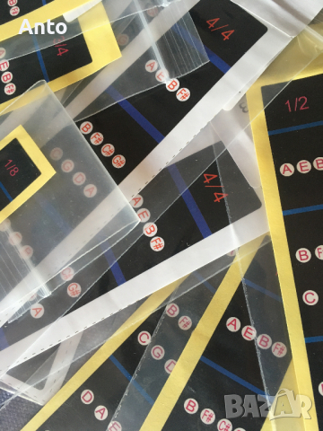 Стикери за цигулка: Нотно-буквени, снимка 5 - Струнни инструменти - 36160121