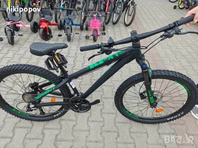 Промо велосипед 26" Sprint PRIMUS черен/зелен, снимка 3 - Велосипеди - 56069985