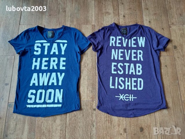 Лот 2 броя REVIEW мъжки тениски М размер