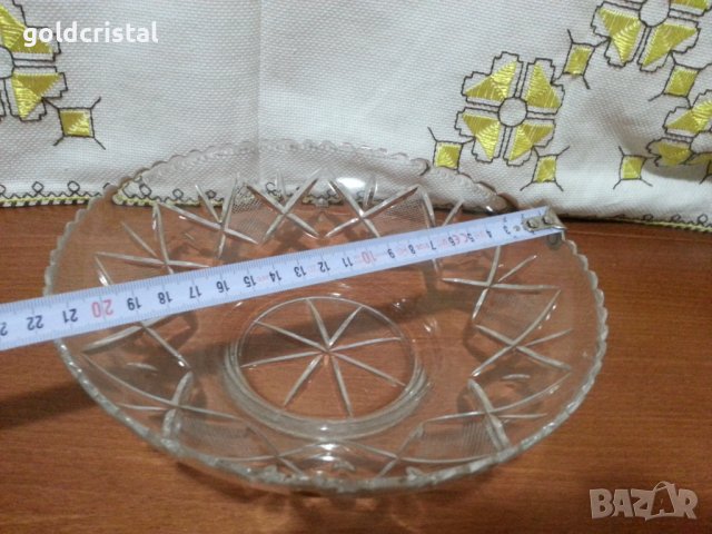 Стар български кристал купа фруктиера, снимка 18 - Антикварни и старинни предмети - 26113876