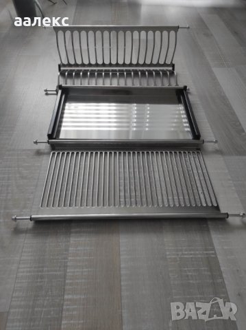 Чисто нов Сушилник(отцедник )inox за чинии  в 50 см горен кухненски  шкаф , снимка 2 - Аксесоари за кухня - 40630347