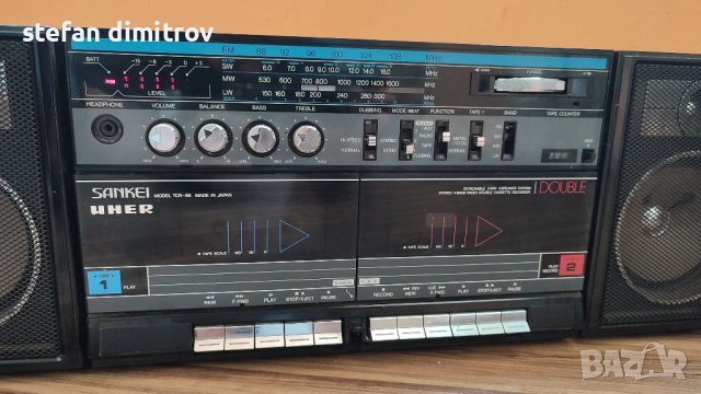 Boombox Ghettoblaster Vintage SANKEI TCR-88, снимка 5 - Радиокасетофони, транзистори - 39110517