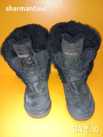 Ecco Hydromax N 38 кожени боти, снимка 2 - Дамски боти - 53487187