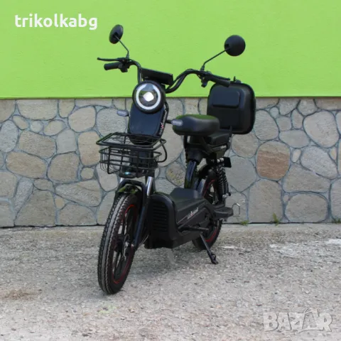 Електрически двуместен скутер – велосипед със 18″ гуми, 750W, 48V/20Ah, снимка 2 - Мотоциклети и мототехника - 50046968