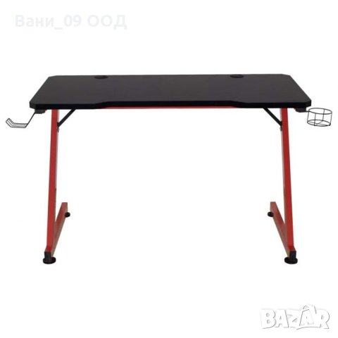 Геймърско бюро в черно и червено, снимка 4 - Бюра - 41148608