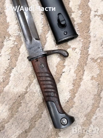 Немски щик нож байонет тесак сабя Маузер S98/08 Ferd Esser & Co Elberfeld 1916, снимка 4 - Антикварни и старинни предмети - 53661157