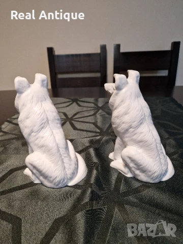 Чифт страхотни антикварни руски порцеланови фигури статуетки , снимка 6 - Статуетки - 50929964