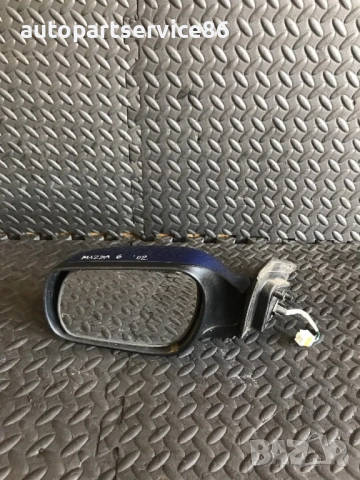 Огледало за предна лява врата син цвят за Mazda 6 (2002-2007) 015797, 1469105