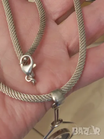 Стара страхотна огърлица с рядък син седеф , снимка 7 - Колиета, медальони, синджири - 50302532