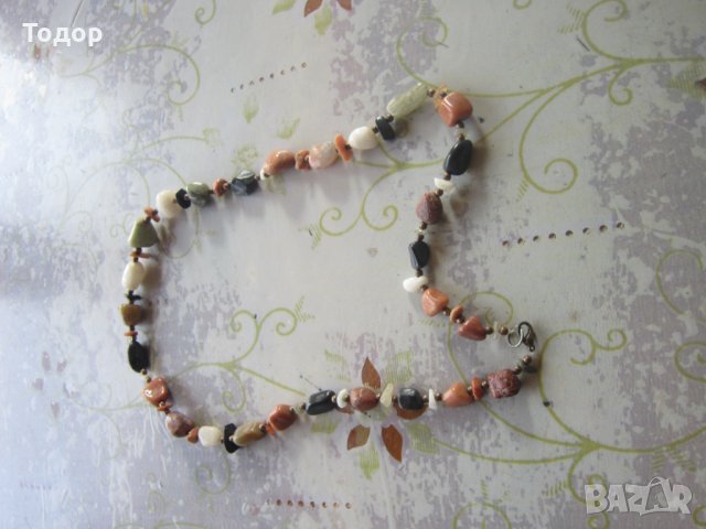 Колие гердан с естествени камъни , снимка 3 - Колиета, медальони, синджири - 34022853