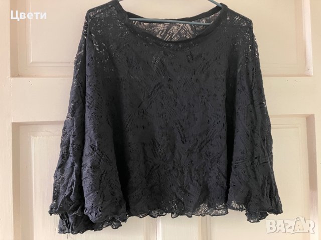 Черно пончо