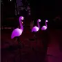 Декоративна соларна лампа във формата на фламинго - 3бр в комплект, снимка 6