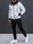 Мъжки суичър с цип и качулка, снимка 2