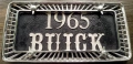BUICK 1965 Стара - винтидж автомобилна  метална табела с хромирана рамка, снимка 2
