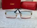 Cartier висок клас прозрачни слънчеви очила Мъжки Дамски слънчеви, снимка 3