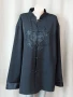 Silk 5XL Азиатско яке / риза / с бродиран дракон , снимка 3