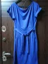 синя рокля с джобчета , снимка 1
