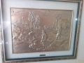 Стара сребърна картина с множество маркировки и хубава рамка, снимка 2