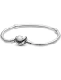 Pandora сребърна гривна със сърце, снимка 1