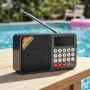 Соларно портативно радио JOC H6108REC-S с Bluetooth, FM радио и MP3 плеър, снимка 2