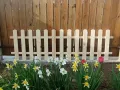 Декоративна дървена ограда за двор градина заведение детска площадка , декоративна дървена оградка, снимка 3