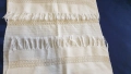 Кърпа,месал от фин кенар и везани орнаменти от сърма, снимка 5
