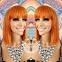 👑 💗Ново ! Уникална Дизайнерска Перука Боб Стил Прическа в Оранжев Цвят с Бретон💋 КОД : 9066💗 👑 , снимка 1 - Аксесоари за коса - 42570186
