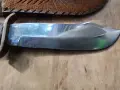 Заводски ловен нож Кинтекс 1300 години България кожена кания, снимка 2