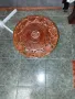 Дърворезбована антик масичка, снимка 2