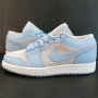 Нови Маратонки Nike Air Jordan 1 Low Icy Blue Размер 39 Обувки , снимка 1