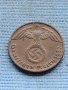 Монета 1 райхсфенинг 1937г. Германска империя с свастика 34841, снимка 7