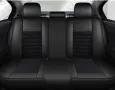 комплект универсална тапицерия за автомобилни седалки в черен цвят – луксозен дизайн, снимка 4