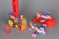 Детско самоподреждащо се домино със самолети за изтрелване - Код 5108, снимка 2